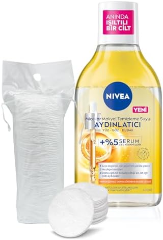 Aydınlatıcı Serum Içerikli Micellar Makyaj Temizleme Suyu 400ml, Serum İçerikli, Pamuk Hediyeli
