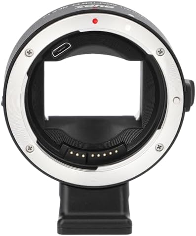 EF-NEX-IV Lens Adaptör – EF/EF-S Lens – E-Mount APS-C & Full Frame Aynasız Fotoğraf Makineleri ile uyumlu – Autofokus, IS Stabilizasyon ve EXIF Desteği