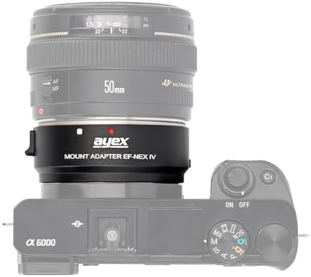 Alternative view of EF-NEX-IV Lens Adaptör – EF/EF-S Lens – E-Mount APS-C & Full Frame Aynasız Fotoğraf Makineleri ile uyumlu – Autofokus, IS Stabilizasyon ve EXIF Desteği