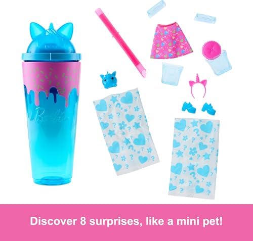 Alternative view of Pop Reveal™ Bebek Pop Reveal Shakes Serisi bebek ve aksesuar seti, kokulu ve şirin tek boynuzlu at temalı bebek JCN86