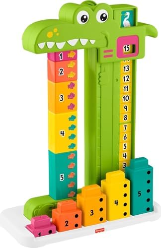 Alternative view of Matematikçi Timsah Matematikçi Timsah, okul öncesi çağdaki çocuklar için eğitici oyuncak ve üst üste dizilebilir 10 blok JCT13