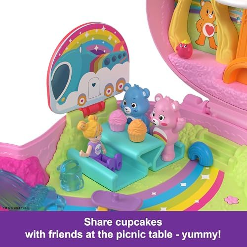 Alternative view of POLLY POCKET™ Care Bears Mikro Oyun Seti Polly ve Care Bears bebekler ve oyun seti, oyuncak araba ve temalı aksesuarlar, mini seyahat oyuncağı JCC14