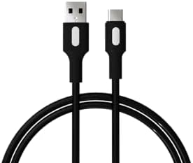 Alternative view of USB A-C Hızlı Şarj Kablosu, Siyah Kablo, Beyaz/Siyah Uçlar (150 CM)