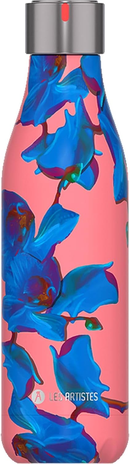 Alternative view of LES ARTISTES Paris A-4331 Bottle'Up Termos, 500 ml, BPA içermeyen termos, tekrar kullanılabilir, 12 saat sıcak ve 24 saat soğuk tutar, Paslanmaz Çelik, Mavi İnci Tasarım