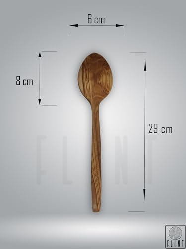 Alternative view of Zeytin ağacı el yapımı tahta ahşap kaşık mutfak yemek kaşığı 29cm