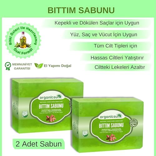 Doğal Bıttım Sabunu 140 Gr x 2 Adet Saç Dökülmesine Karşı Tüm Saç ve Cilt Tipleri İçin