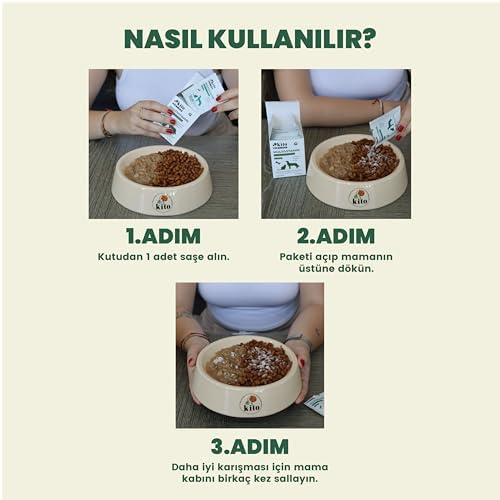 Kito Kedi ve Köpekler İçin Multivitamin Bağışıklık Sistemi Destekleyici 2g X 15 Saşe