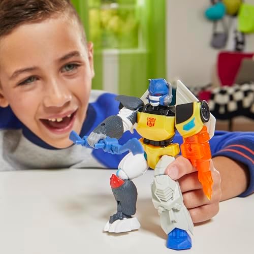 Transformers MixMashers Optimus Primal Özel Karıştır ve Eşleştir Aksiyon Figürü ve Aksesuarları, 5 İnç Ölçekli (12 cm) 4 Yaş ve Üzeri Çocuklar için Oyuncakları