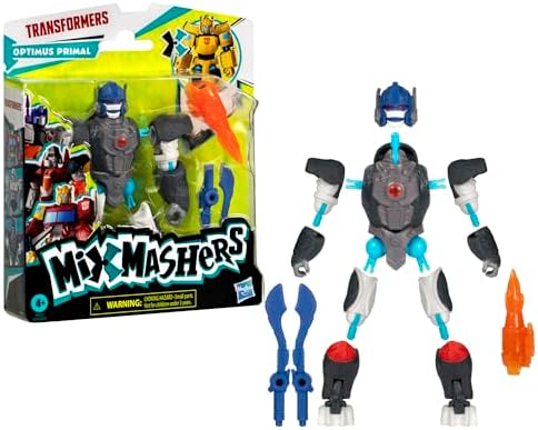 Alternative view of Transformers MixMashers Optimus Primal Özel Karıştır ve Eşleştir Aksiyon Figürü ve Aksesuarları, 5 İnç Ölçekli (12 cm) 4 Yaş ve Üzeri Çocuklar için Oyuncakları