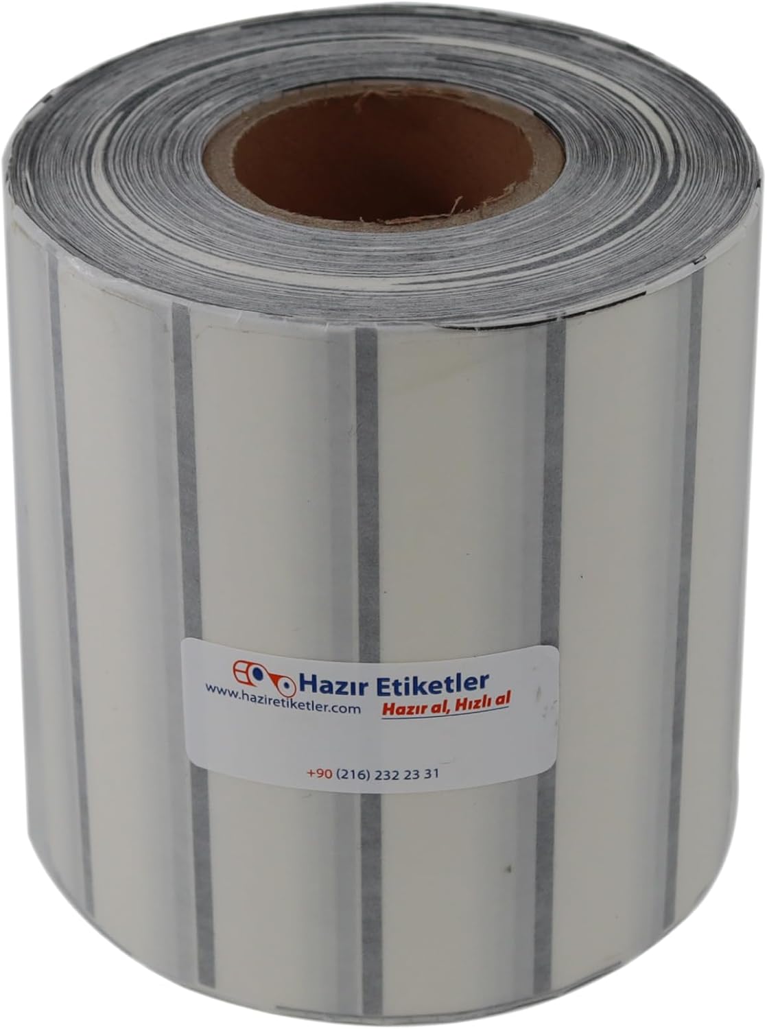 PP Şeffaf Kutu Kapatma Etiketi Rulo Etiket, 100mm x 20mm Çap 900 Adet, Yuvarlak Transparan