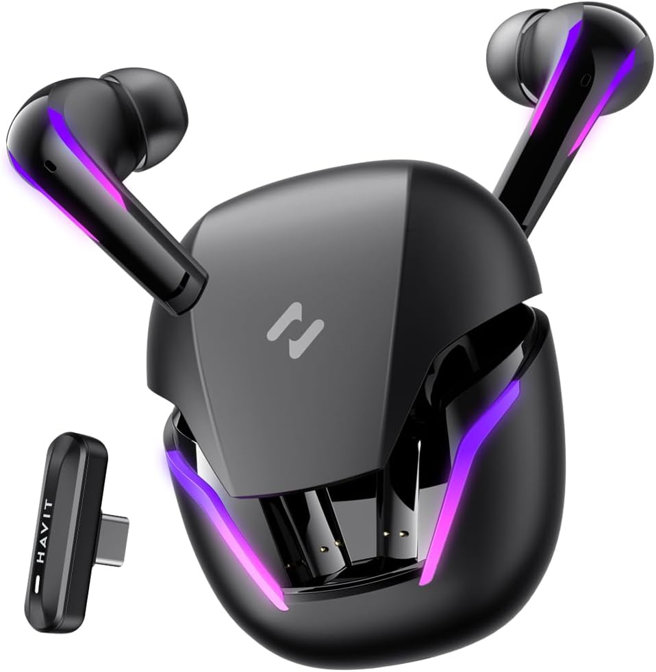 Alternative view of TW970 TWS RGB Gaming Bluetooth Kulaklık - 2.4GHz ve Bluetooth Modu (Siyah)