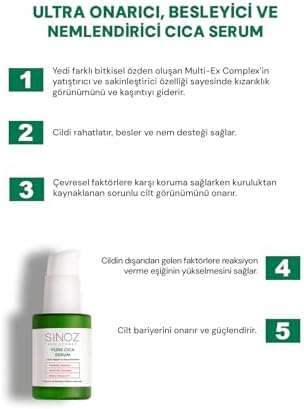 Sinoz Pure Cica Ultra Onarıcı ve Besleyici Bakım Serumu 30 Ml