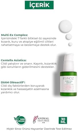 Alternative view of Sinoz Pure Cica Ultra Onarıcı ve Besleyici Bakım Serumu 30 Ml