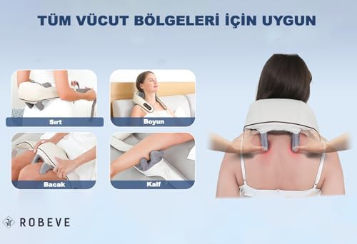 Alternative view of Şarjlı Masaj Aleti - Ovmalı ve Isıtmalı Rahatlatıcı Sırt, Boyun, Bacak, Tüm Vücut Masaj Cihazı