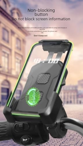 Bisiklet Motosiklet ve Scooter için Gidon Uyumlu Telefon Tutucu Orjinal Malzeme Yüksek Kalite 360 Derece Dönebilen Modellere Uyumlu Kolay Kurulum ve Kullanım CZ027 (CZ027)