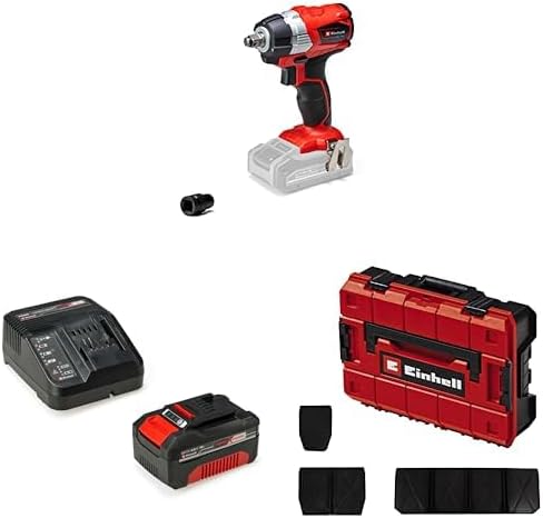 TE-CW 18Li BL Brushless - Solo, Kömürsüz Akülü Darbeli Somun Sıkma+ 18V 4, 0 Ah PXC Starter Kit (Başlangıç Seti)+ E- Organizerli Taşıma ve Saklama Çantası++