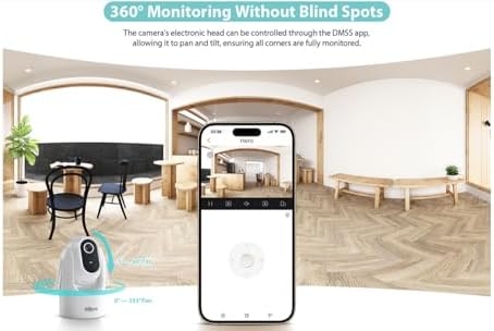 4 MP İç Mekan Sabit Odaklı Panoramik Eğimli WiFi Ağ Kamerası - DH-H4C