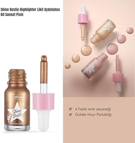 Alternative view of Callista Bestie Highlighter Likit Aydınlatıcı 04 Sunset Pixie