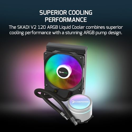 Skadi V2 120 ARGB 120mm Sıvı İşlemci Soğutucusu AM5 ve LGA1700 Uyumlu