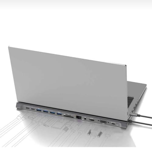 Alternative view of 14in1 Type-C to Multi Function Docking Station - 4K HDMİ Dönüştürücü 100w pd 3.0