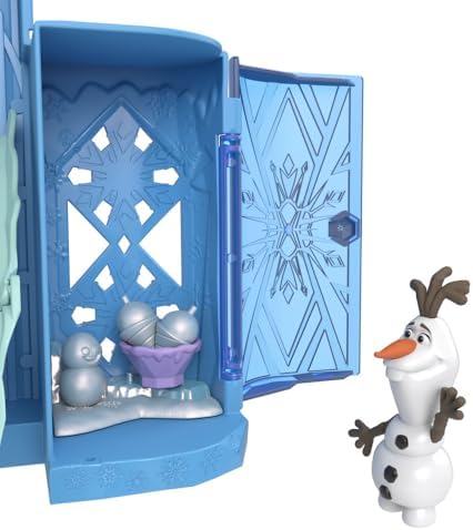 Mattel Karlar Ülkesi Birleştirilebilir Hikaye Alanları™ Oyun Setleri, 'nın Buzdan Sarayı Karlar Ülkesi Oyuncakları, 'nın Birleştirilebilir Şatosu, çocuklar için hediyeler JDP63