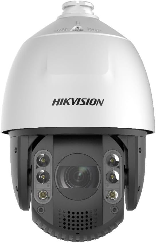 . 4MP IR PTZ Dome ağ kamerası, 32 kat yakınlaştırma ve entegre 6 MP görüş kamerası (180° görüş alanı).
