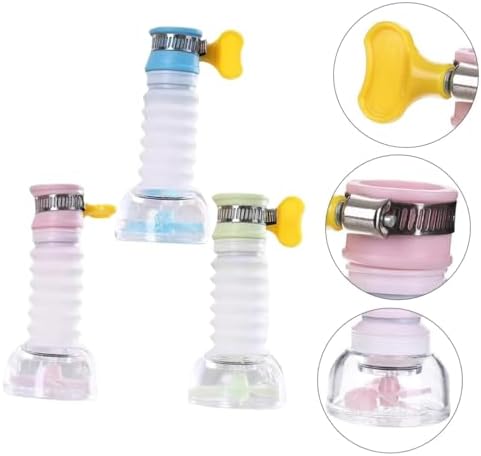 Alternative view of 2 ADET - 360 Derece Dönen Ayarlanabilir Turbo Musluk Filtresi, Katlanabilir Uzayan Pervaneli Mutfak ve Banyo Tasarruflu Musluk Ucu, Sıkıştırmalı, Güvenilir Dayanıklı