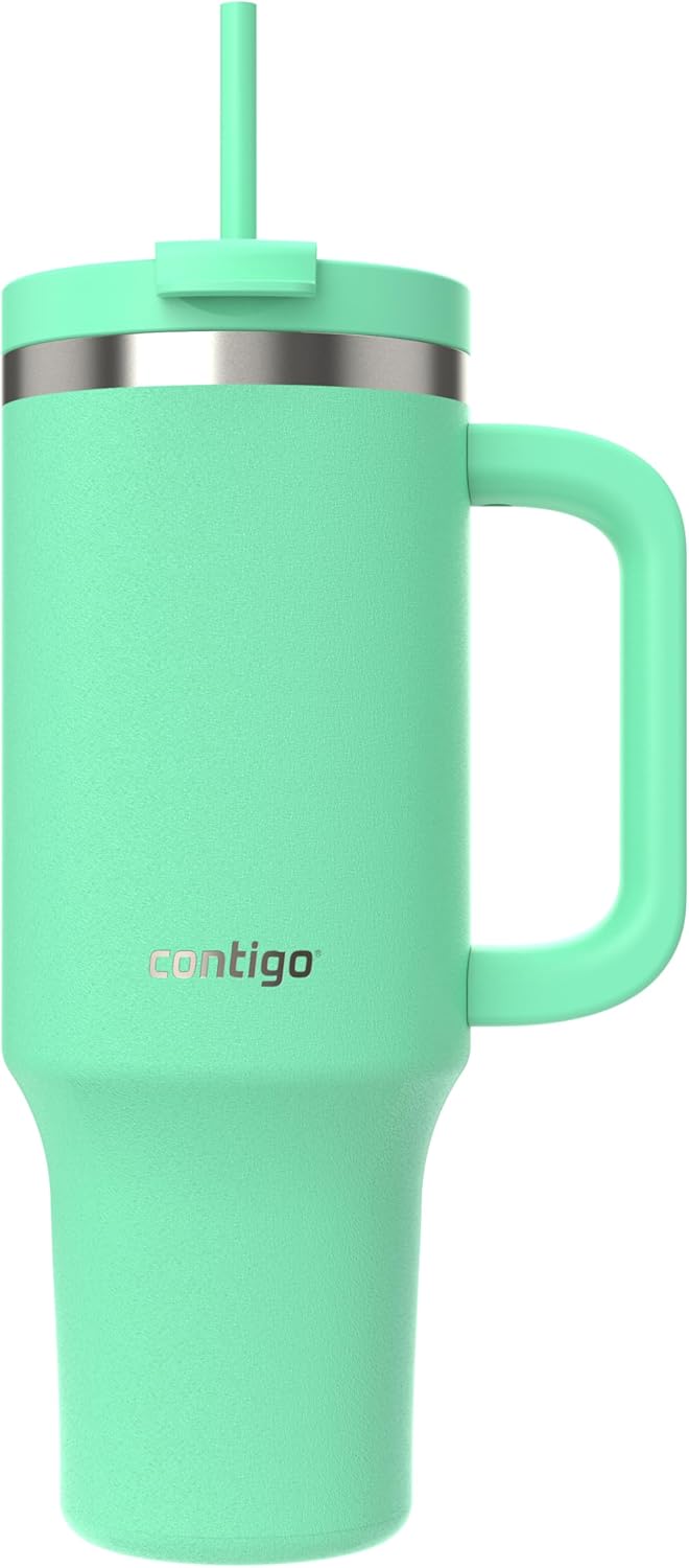 Üniseks Yetişkin Streeterville Tumbler Pipetli Yalıtımlı Su Şişesi, 1.2L, Açık Yeşil