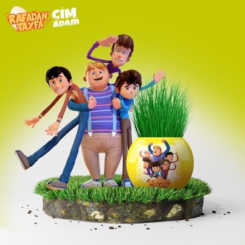 Alternative view of Rafadan Tayfa Temalı Çim Adam 6'lı Set – Çocuklar İçin Eğitici ve Eğlenceli Bitki Yetiştirme Kiti