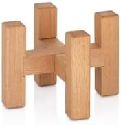 Mini Saksı Ayağı Saksı Standı 15x11 cm Ahşap Saksılık Kaktüs Sukulent Saksılığı