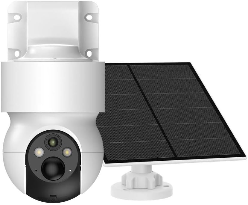 Alternative view of Smart Akıllı Dış Mekan Güvenlik Kamerası 350° Hareket Tespiti/Takibi FHD Video IP65 Su Geçirmez Gece Görüşü Çift Yönlü Ses Bulut/Yerel Depolama Led Aydınlatmalı 4G Güneş Enerjili Kamera X7262