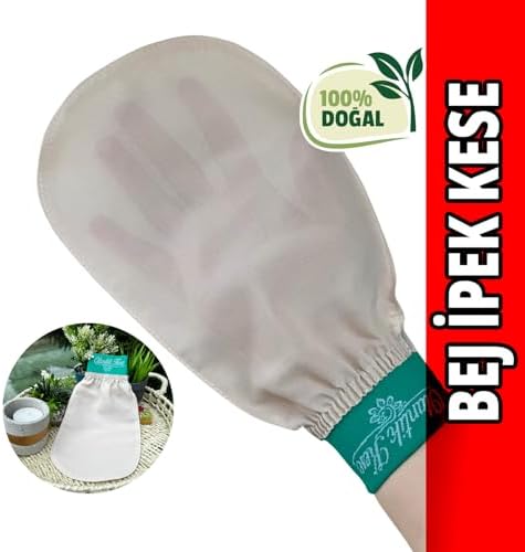 Otantik Kese, Kese, Banyo Kesesi, Hamam Kesesi, Duş Kesesi, Vücut Kesesi, Duş Lifi, Banyo Lifi, Peeling Eldiveni, Lastikli Banyo Duş Kesesi, Bej İpek Banyo Kesesi