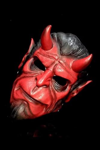Alternative view of Halloween Maske Hellboy Kırmızı Boynozlu
