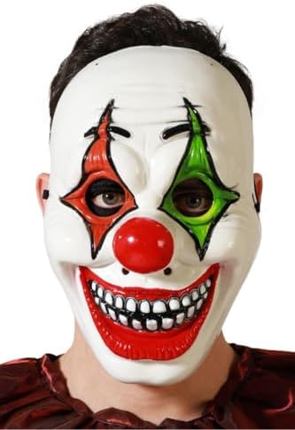 Halloween Maske Palyaço Kırmızı Yeşil