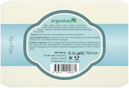 Alternative view of Doğal Eşek Sütü Sabunu 140 Gr x 2 Adet Tüm Cilt Tipleri İçin Anti Aging Etkili B ve E Vitaminli