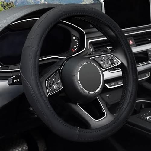 Alternative view of ML1003N Premium Deri Direksiyon Kılıfı, SİYAH