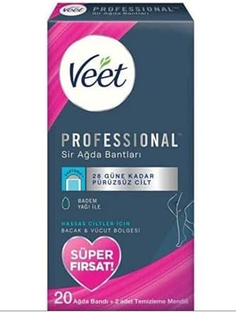 Alternative view of Hassas Ciltler için Veet Pro Sır Ağda Bandı 20li