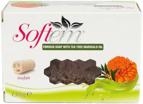 Softem Çay Ağacı Ve Aynısefa Yağlı Lifli Sabun 130G | Doğal Kabak Lifi İçerikli | Cilt Temizliğinde Etkili | Antibakteriyel Ve Yatıştırıcı Etki