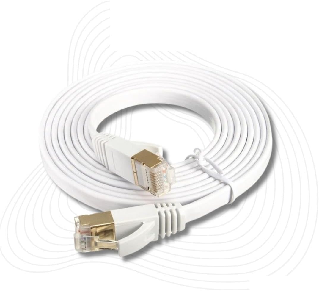 Alternative view of Tkz 8049 Cat7 Rj45 Modem Internet Kablosu 0,5 Metre 10gbps 600mhz UÇLARI FABRİKASYON TAKILI Bilgisayar Modem İnternet Ethernet Kablosu (0.5 Metre)