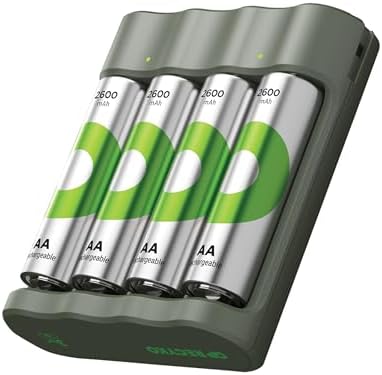 Alternative view of GP B441 USB Pil Şarj Cihazı 4 Adet 2600mAh AA Kalem Pilli Set