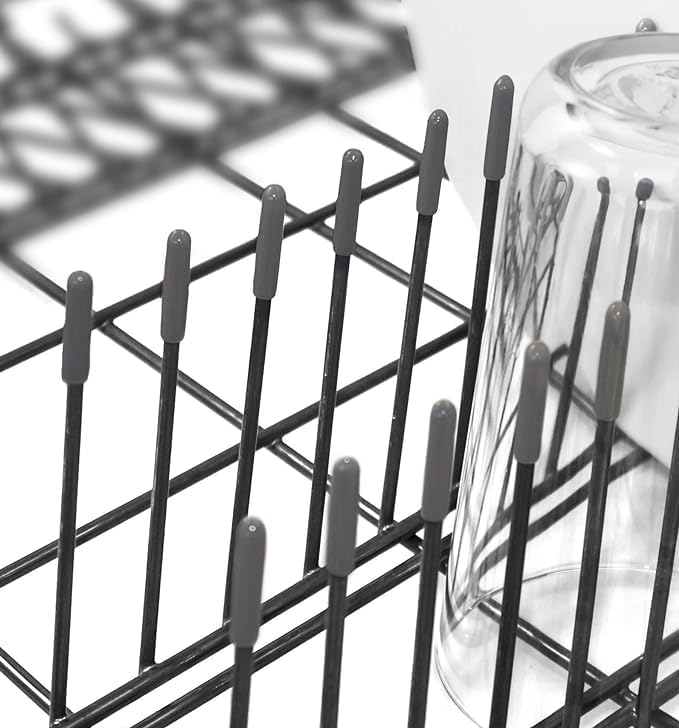 100 Adet Gri | Bulaşık Makinesi Sepetleri Çubukları Için Birinci Sınıf Pas ve Çizilmeleri Önleyen Plastik Kapak Uçları | Tamir Seti | Kapakfix