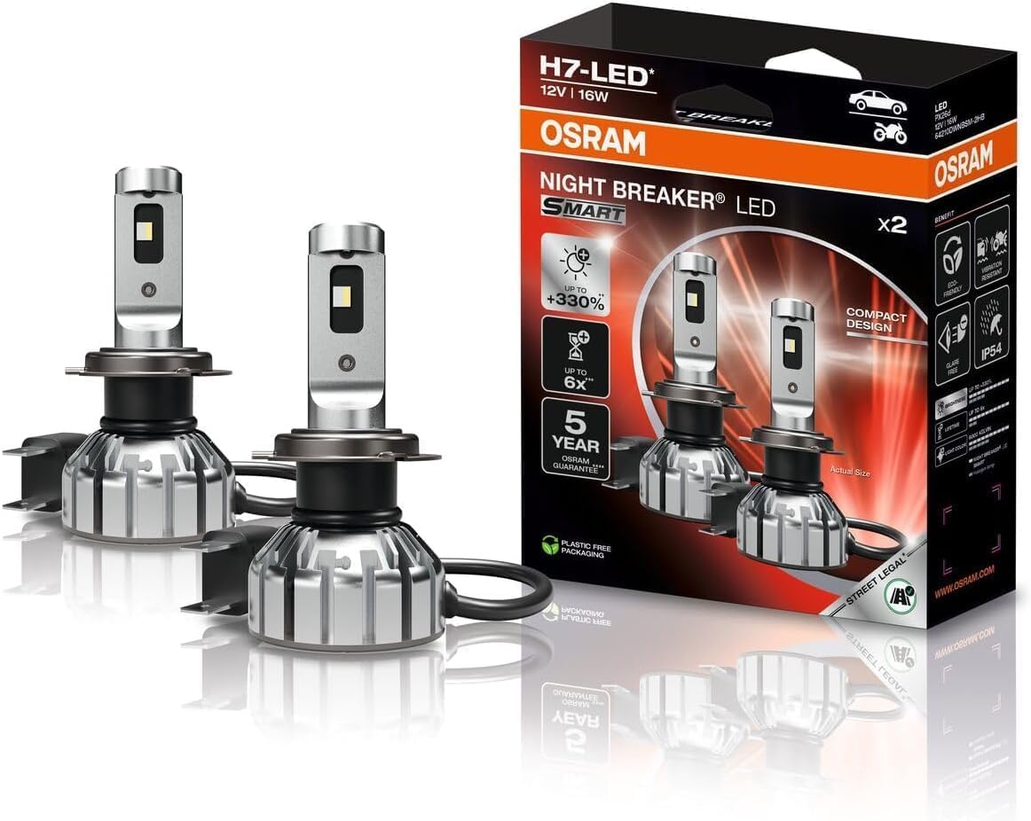 Ampul Night Breaker Led Smart H7 16W 12V Px26D Hfb2, LED Far Ampulü