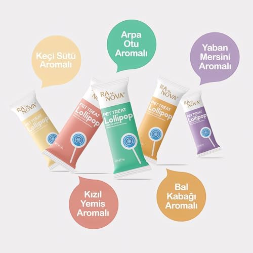 RA NOVA Kediler Için Karışık Lezzetli Lolipop *1.4g *15'li