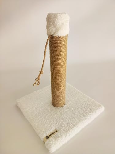 Tek Katlı Beyaz Kedi Tırmalama Tahtası