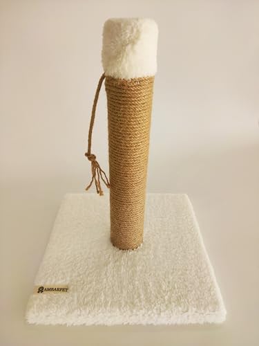 Alternative view of Tek Katlı Beyaz Kedi Tırmalama Tahtası