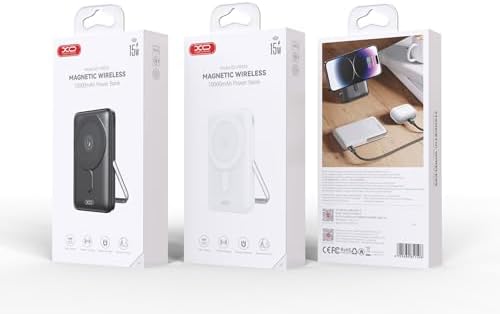XO Manyetik Güç Bankası 30 W Hızlı Şarj Protokolünü Destekler 10000 mAh Siyah