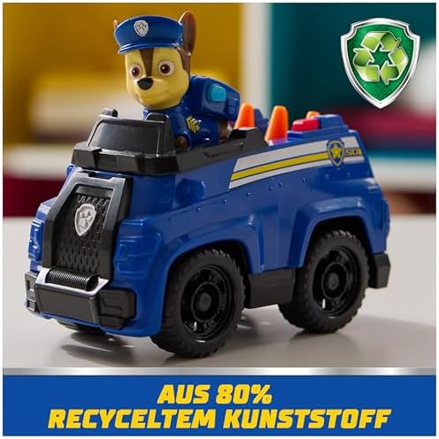 Paw Patrol, Tracker oyun figürlü Jungle Cruiser (sürdürülebilir temel araç/ana araç), 3 yaşından büyük çocuklar için oyuncak