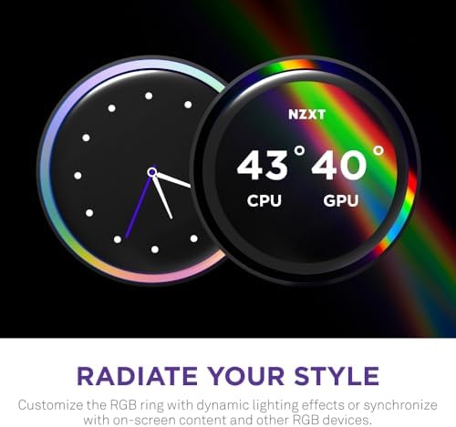 Alternative view of NZXT Kraken 280 RGB - AIO CPU Sıvı Soğutucu - 280mm Radyatör - F280 RGB Çekirdek Fan - Özelleştirilebilir 2,72" IPS LCD Türbin Pompası - Intel® LGA 1700, 1200/115X, 1851 - AMD® AM5, AM4 - Siyah