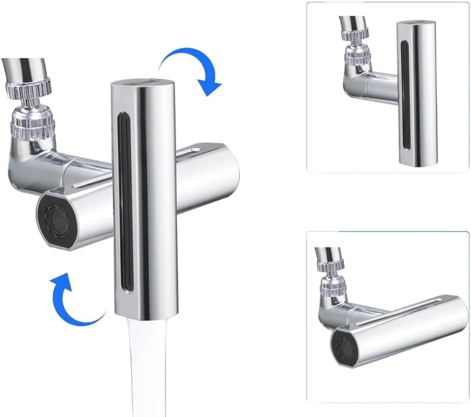 Alternative view of Şelale Kademeli Ayarlanabilir Mutfak Armatür Musluk Başlığı, 4 Farklı Modlu Su Tasarruflu Fonksiyonel Musluk Batarya Başlığı, Şelale Mutfak Bataryası, Sıçramaya Dayanıklı Mutfak Lavabo