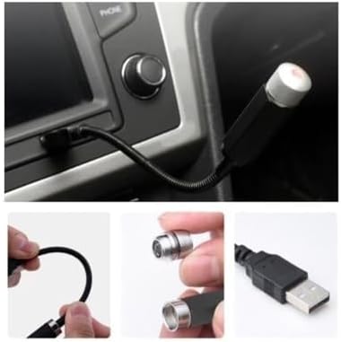 Alternative view of Kırmızı Ayak Altı Tavan Star Led Araç içi Atmosfer Ambians Işık Oto Araba İç Tavan Yıldız Ayarlanır USB Lamba